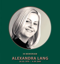 Portrait Alexandra Lang in Memoriam
